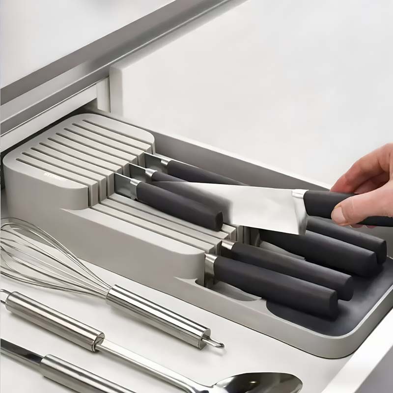 Kitchen Baking Tray Storage - Practical Drawer Knife Storage Box -
