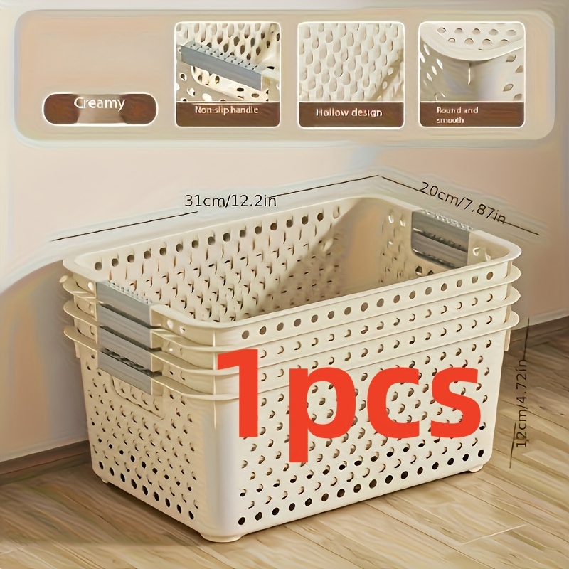 Kitchen Baking Tray Storage - Large-capacity plastic storage box with an