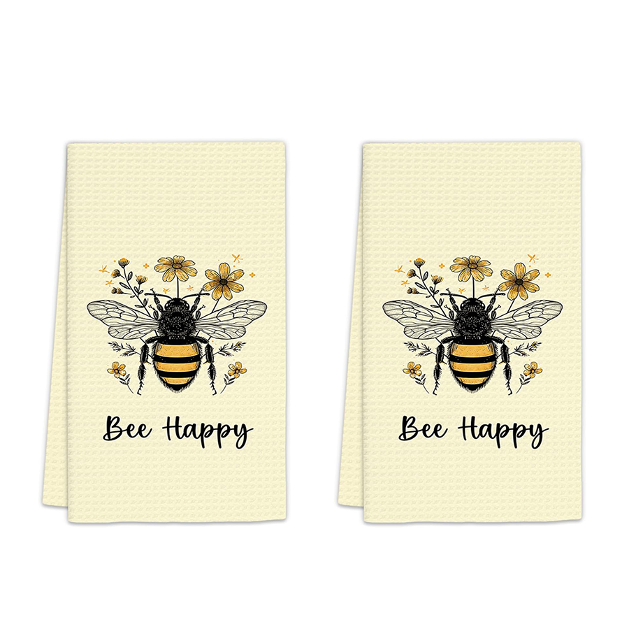 2Pcs, Summer Bee Happy Kitchen - огляд і ціна Kitchen And Baking Life