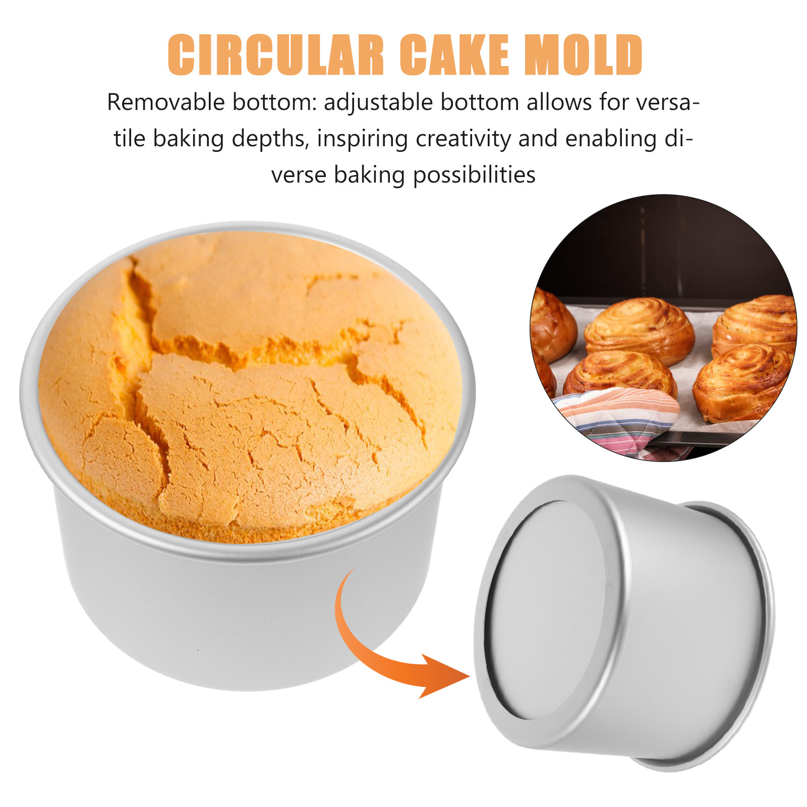 6 Inch Round Baking Pan with L - огляд і ціна Tart Pan Loose
