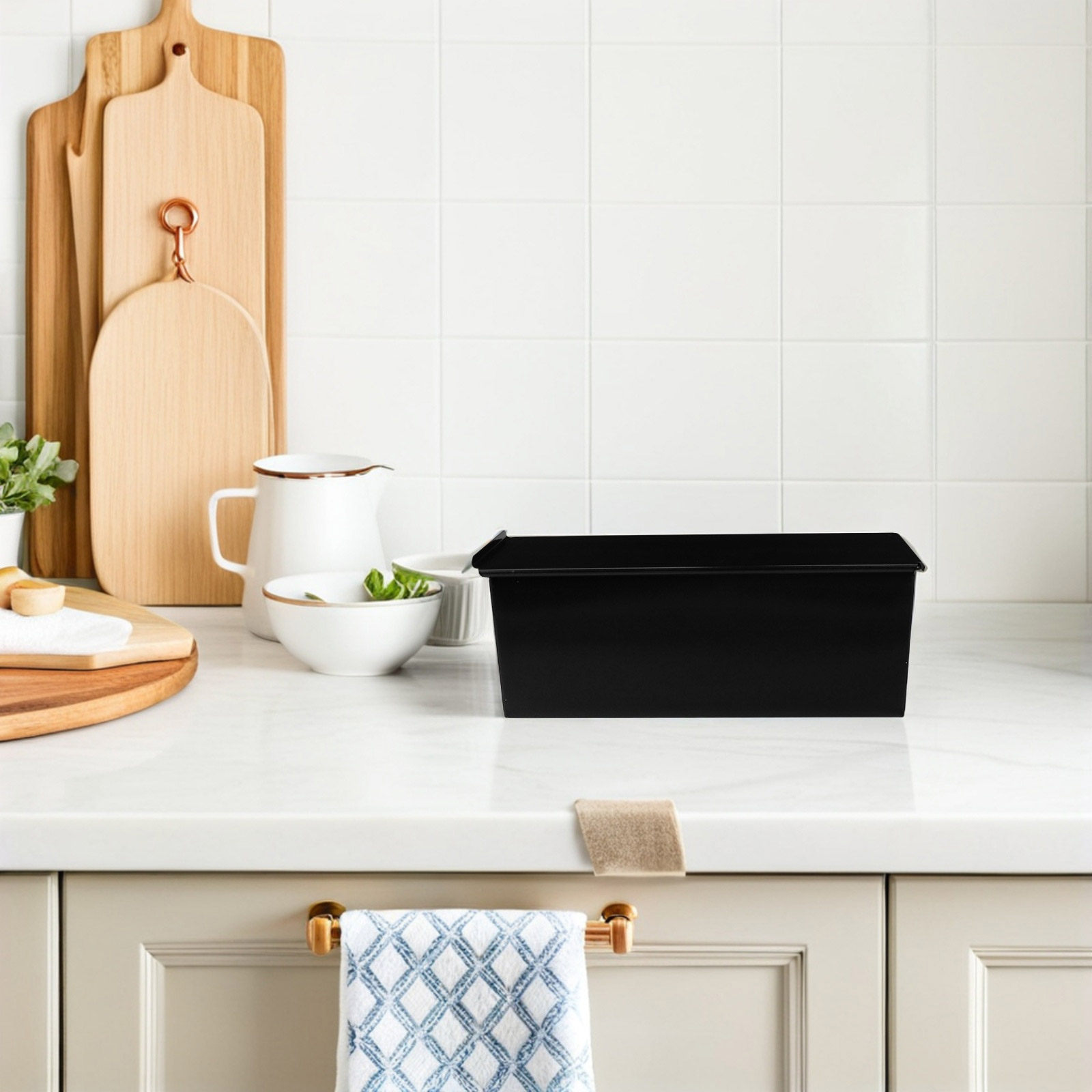 1Pcs Black Loaf Pan with Lid N - огляд і ціна Kitchen Baking Pan