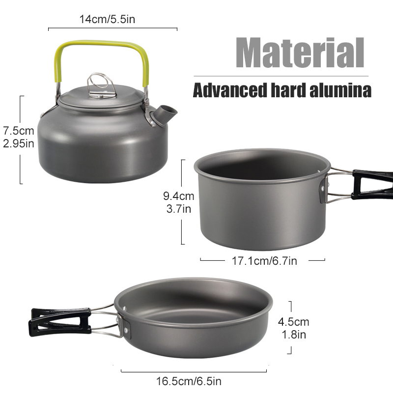 WESTTUNE Camping Cookware Kit  - огляд і ціна Kitchen Baking Pan Set
