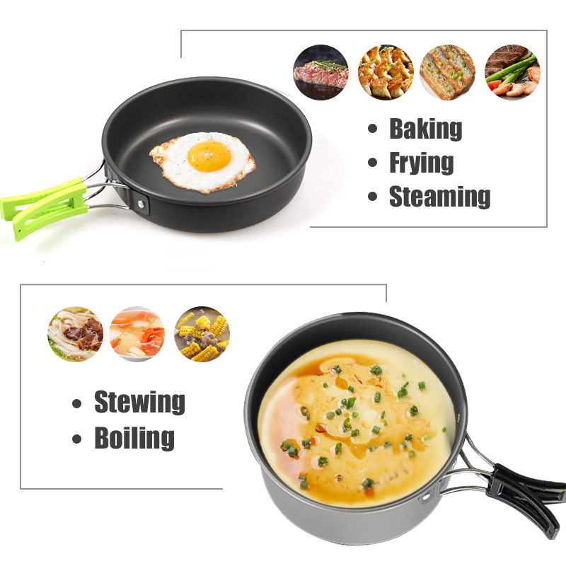WESTTUNE Camping Cookware Kit  - огляд і ціна Kitchen Baking Pan Set
