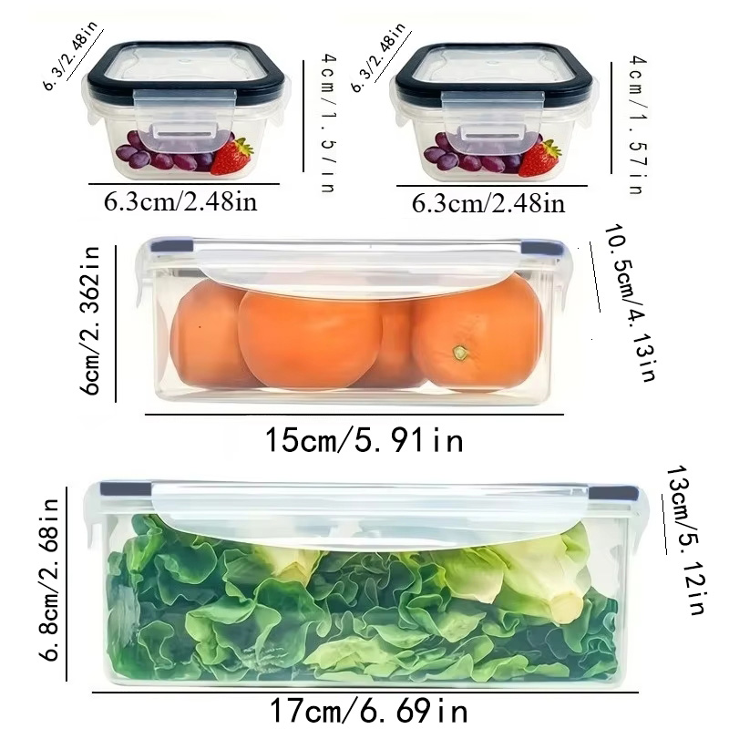 8Pcs Set Includes 4 Containers - огляд і ціна Kitchen Baking Tray Storage