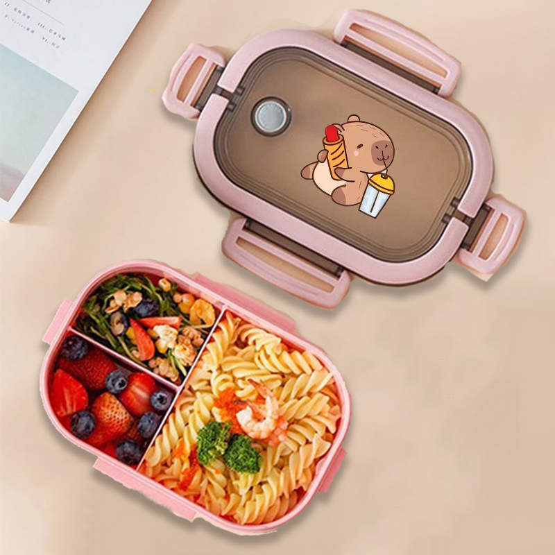 Capybara Bento Lunch Box Anime - огляд і ціна Kitchen Baking Storage