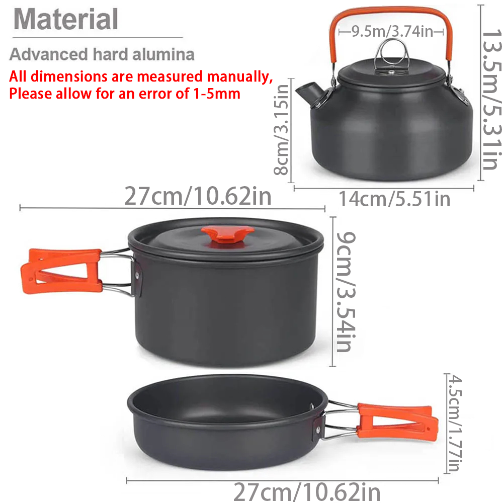 1pcs/1set Camping Cookware Kit - огляд і ціна Kitchen Baking Pan Set