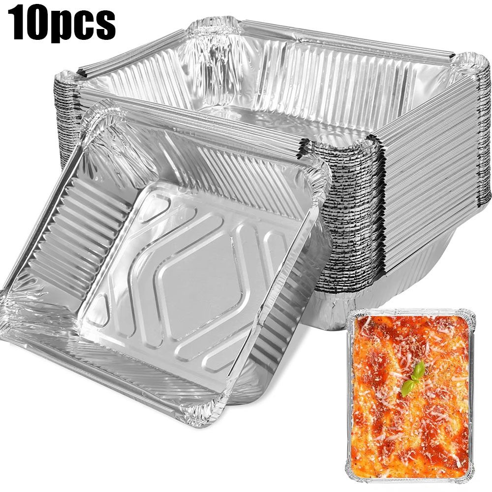 10PCS Disposable Aluminum Foil - огляд і ціна Kitchen Baking Tray Storage