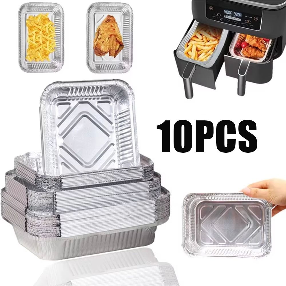10PCS Disposable Aluminum Foil - огляд і ціна Kitchen Baking Tray Storage