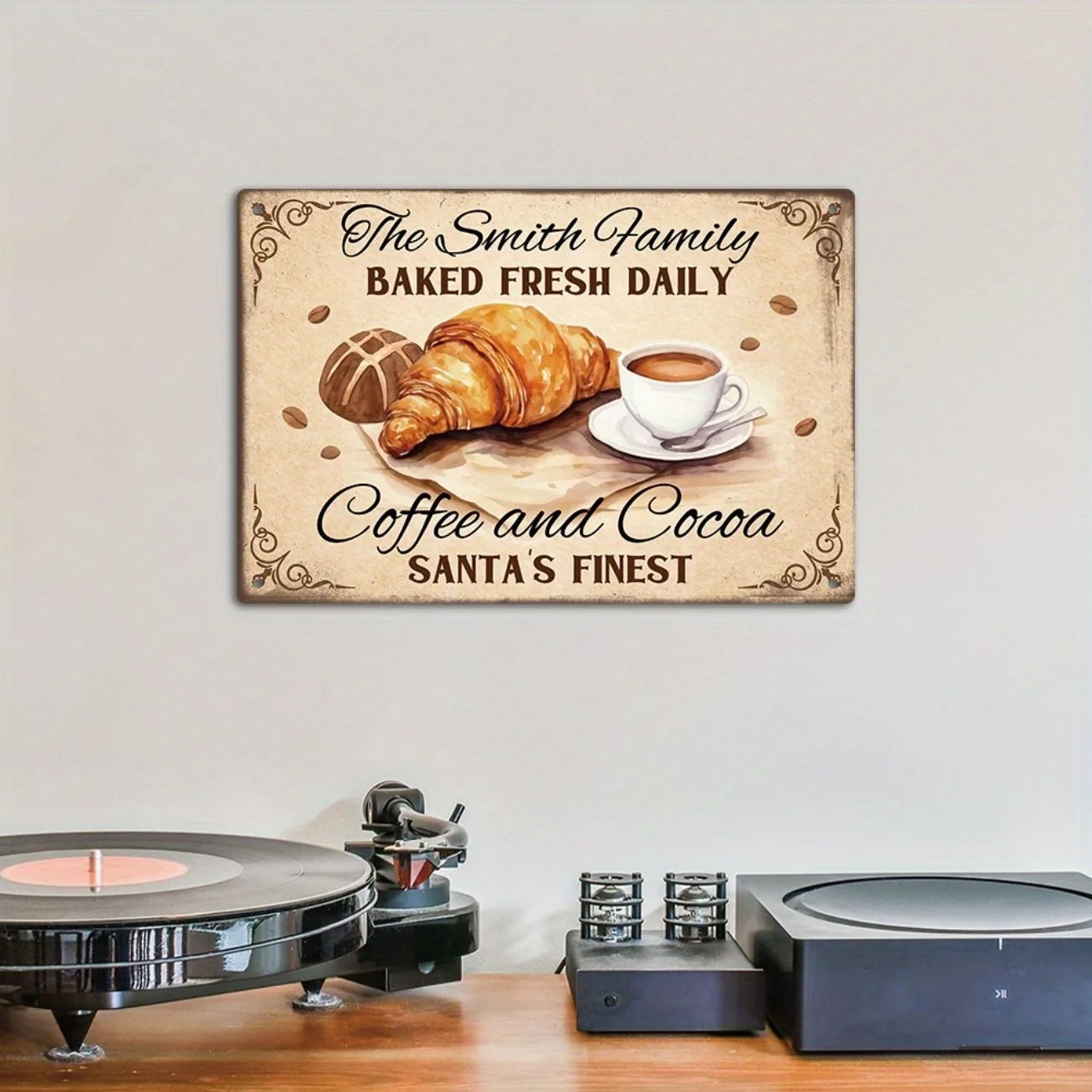 [2D Flat] Rustic Farmhouse Bak - огляд і ціна Kitchen Baking Wall Art