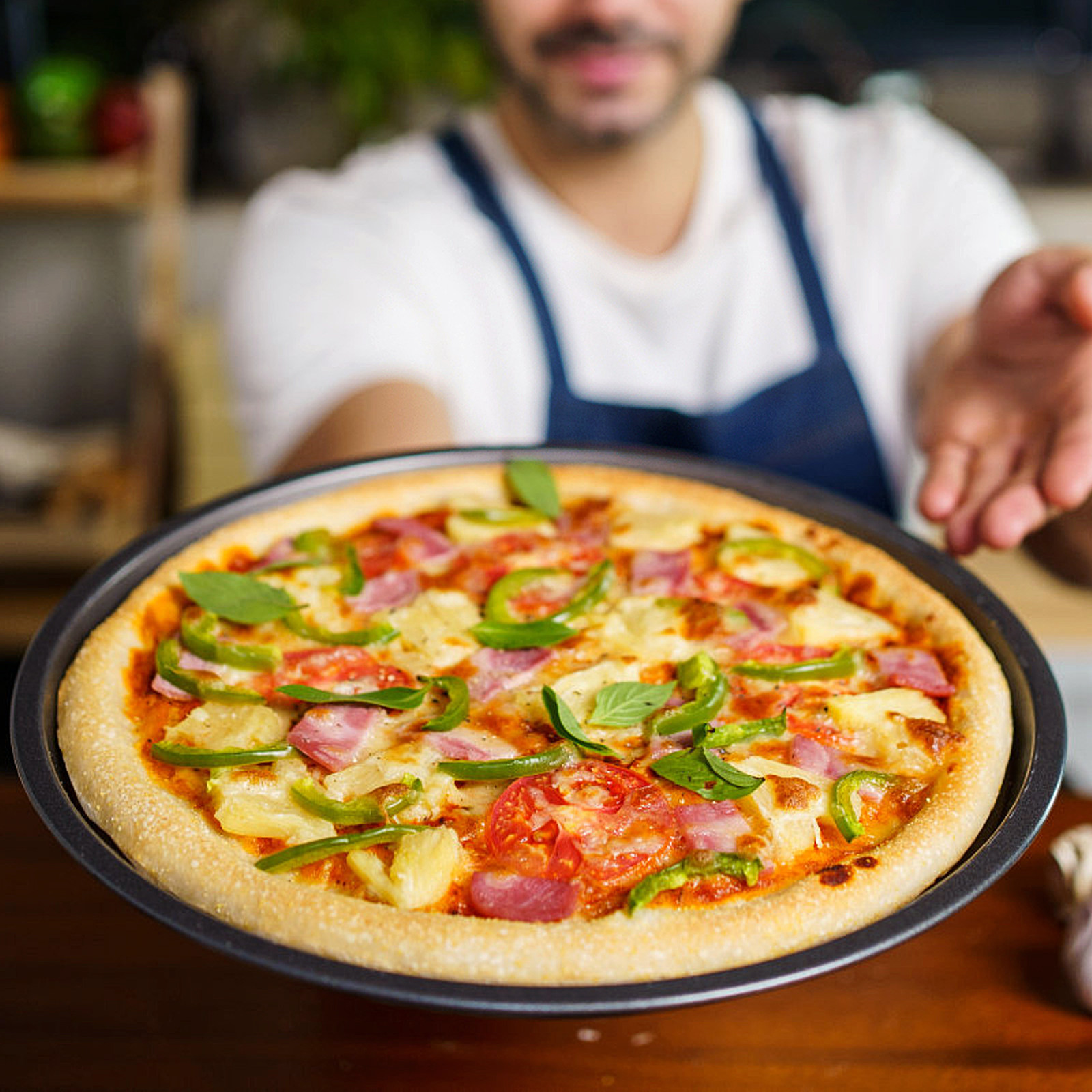 Round Pizza Pan Carbon Steel H - огляд і ціна Kitchen Baking Pan