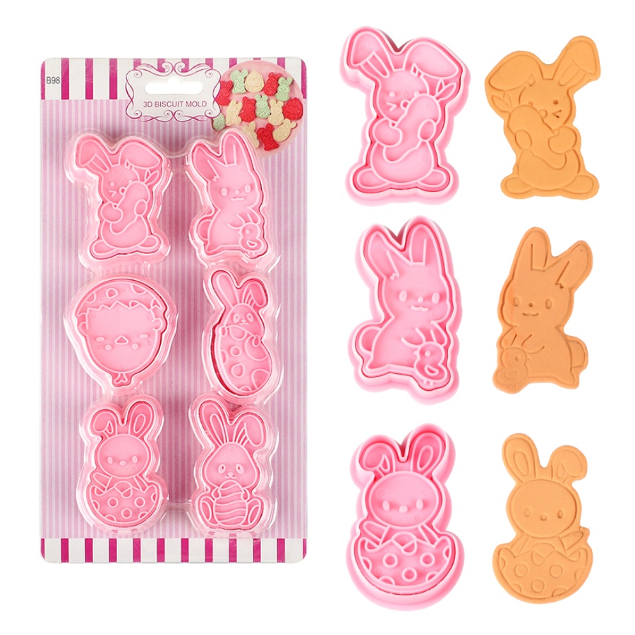 6pcs/Set Easter Bunny Cookie C - огляд і ціна Kitchen Accessories For Baking