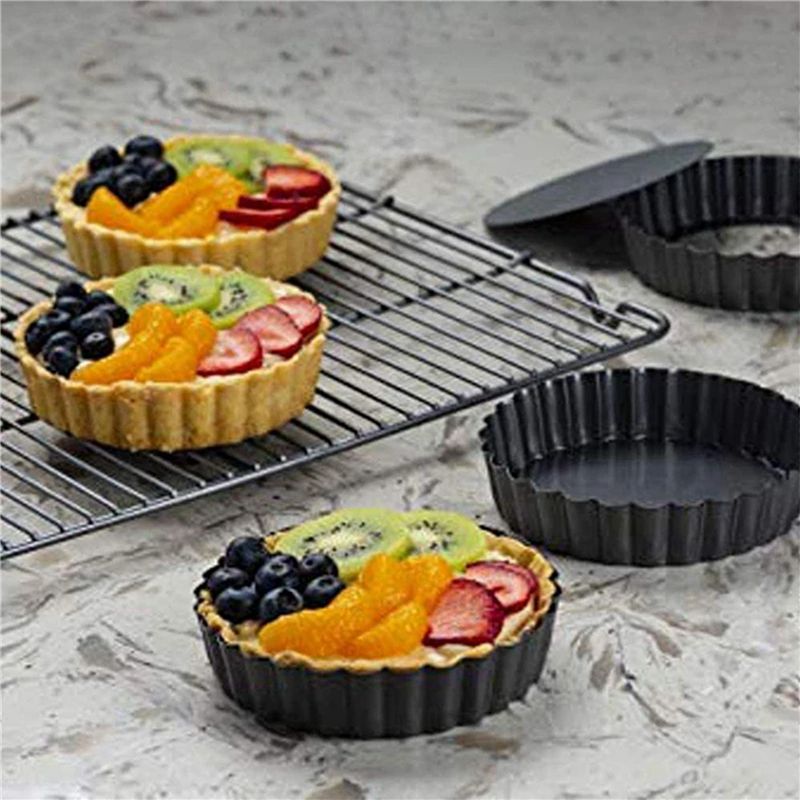 BAAJ-18Pcs 4In/10Cm Mini Pie M - огляд і ціна Tart Pan Loose