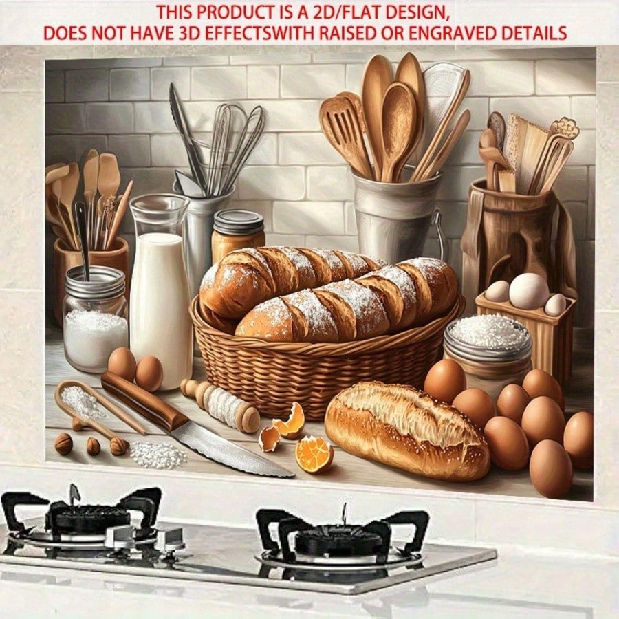 2D Self Adhesive PVC Wall Deca - огляд і ціна Kitchen Baking Wall Art