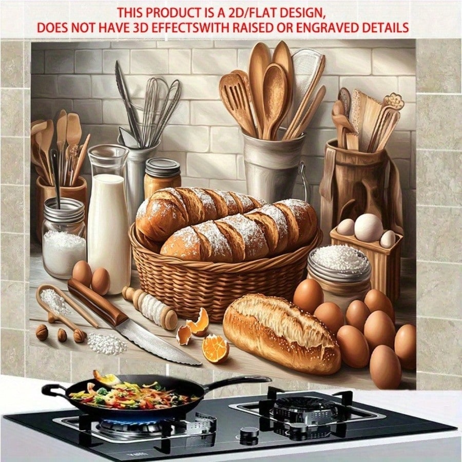 2D Self Adhesive PVC Wall Deca - огляд і ціна Kitchen Baking Wall Art