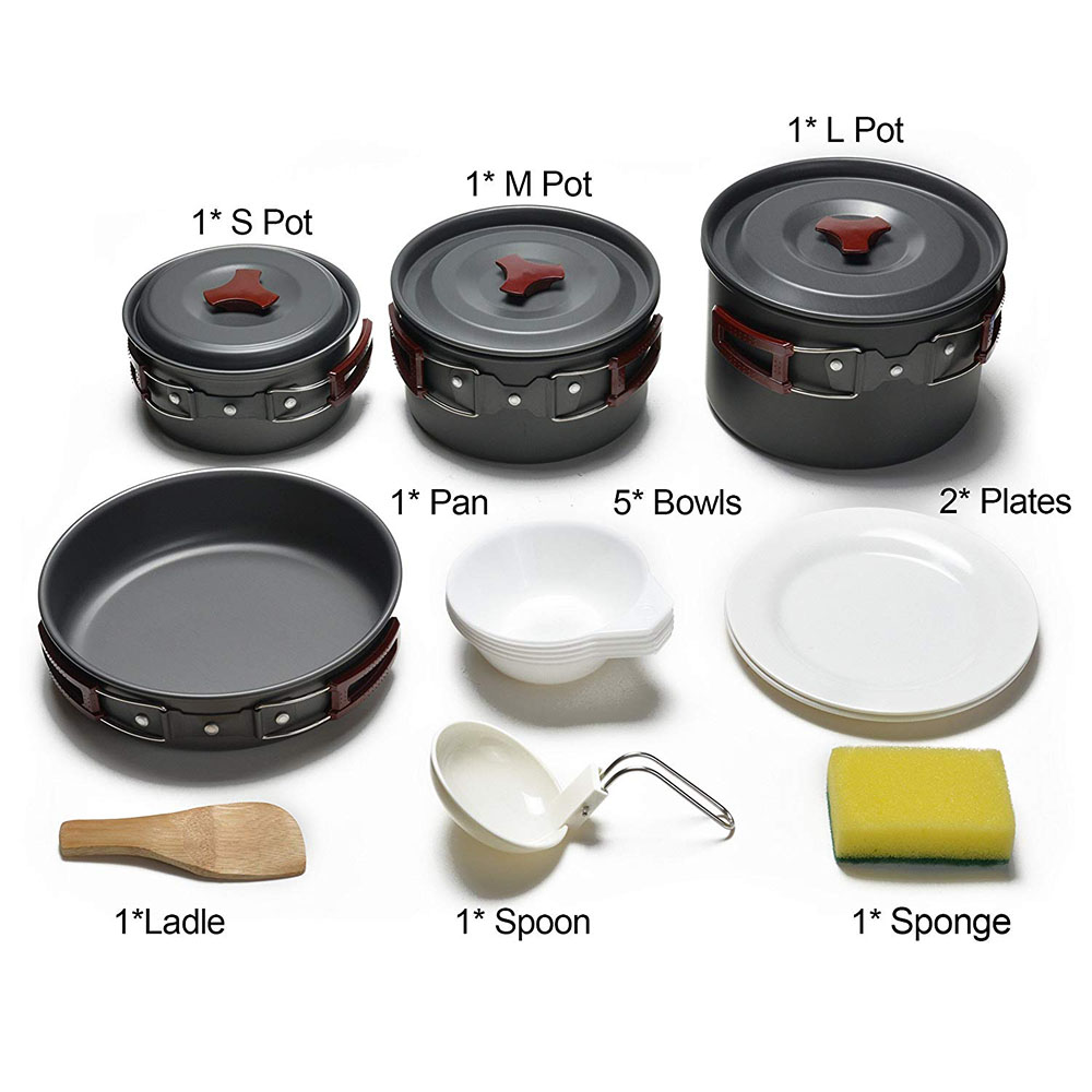 Outdoor Camping Cookware Kit N - огляд і ціна Kitchen Baking Pan Set