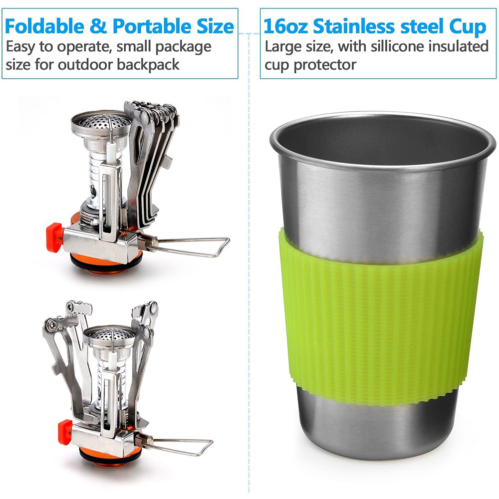 Camping Cookware Kit with Stov - огляд і ціна Kitchen Baking Pan Set